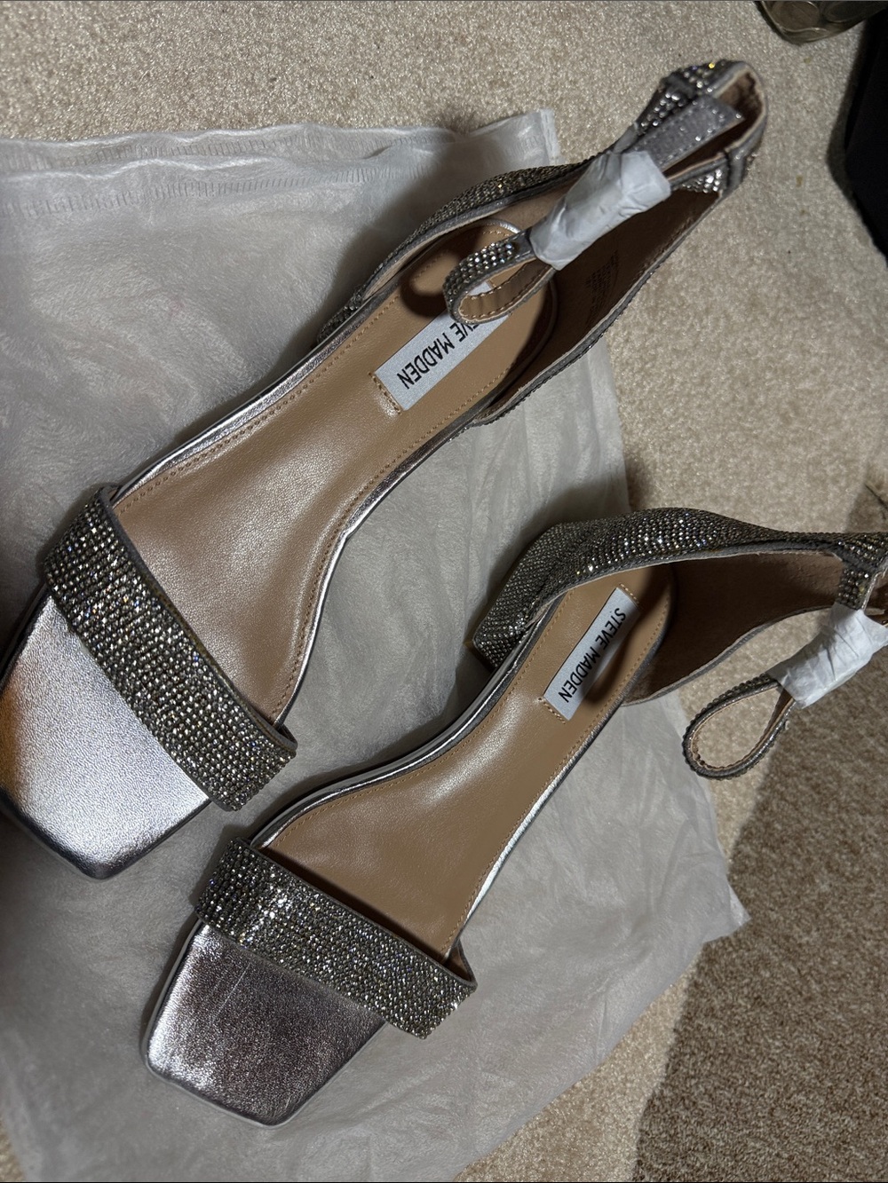 Steve Madden rhinestone sandal